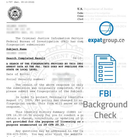 fbi background check abroad